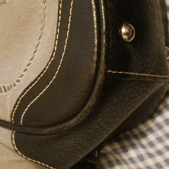 Vintage Prada Buckle Canvas Logo Satchel - Picture 3 of 16